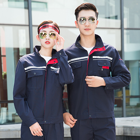 立领磨毛精品加厚工作服套装