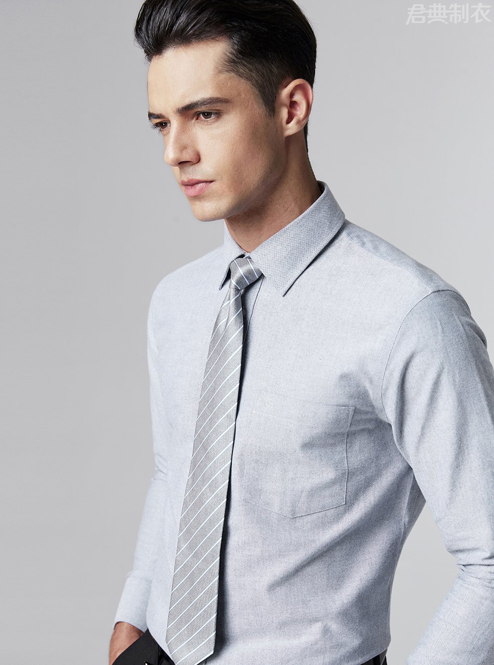 纯棉舒适长袖衬衫5