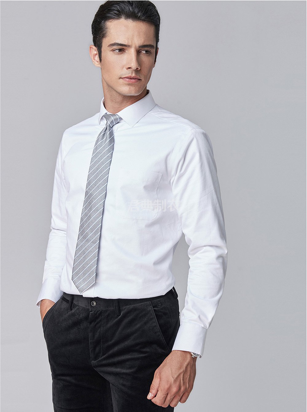 高档液氨免熨衬衫2