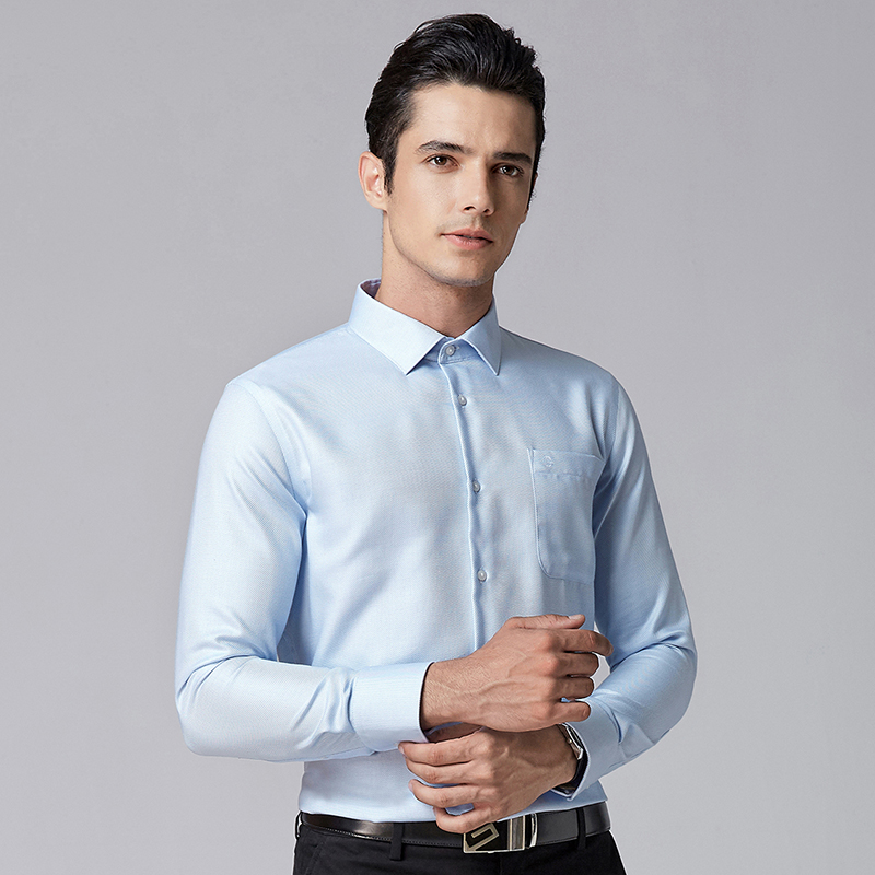 牛津纺衬衫纯棉牛津纺衬衫定制 D2008