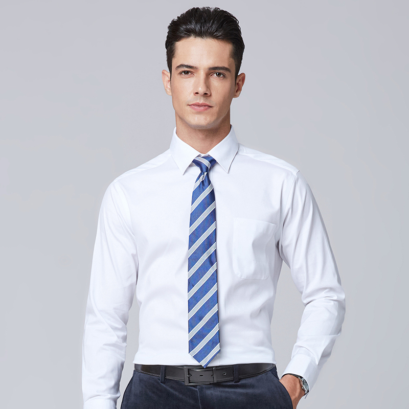 免烫衬衫定制,液氨免熨衬衫定做 D2009