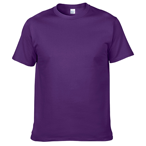 紫色文化衫定做,紫色T恤衫定做,紫色T恤款式图片