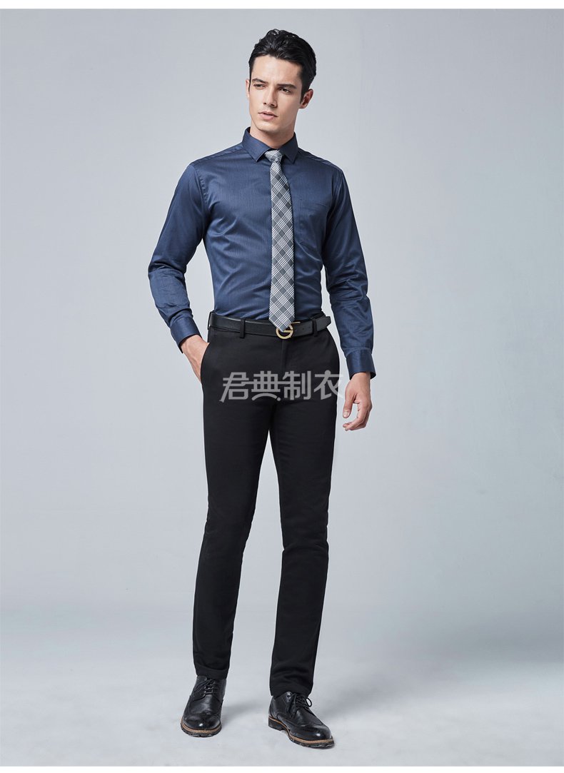 纯棉免熨长袖衬衫1