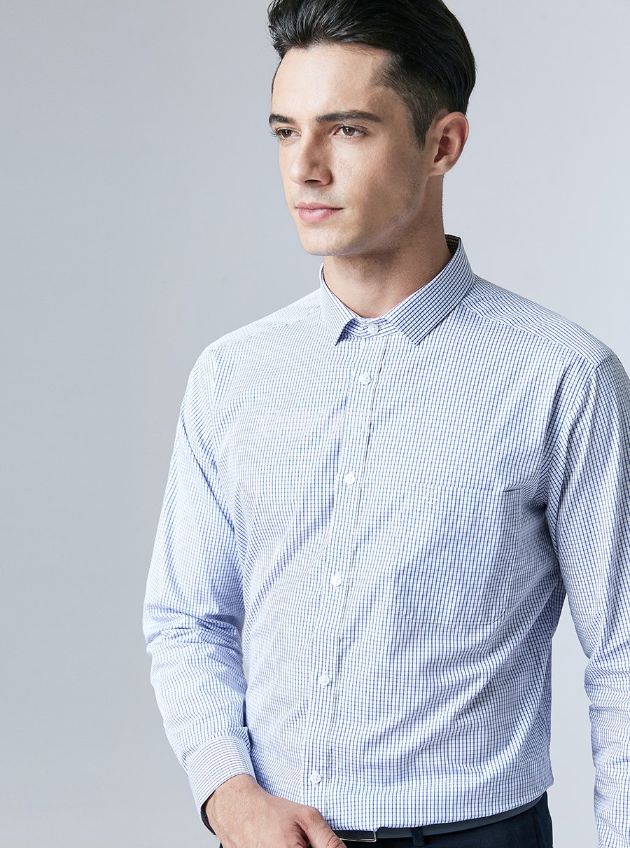 男士格子衬衫2