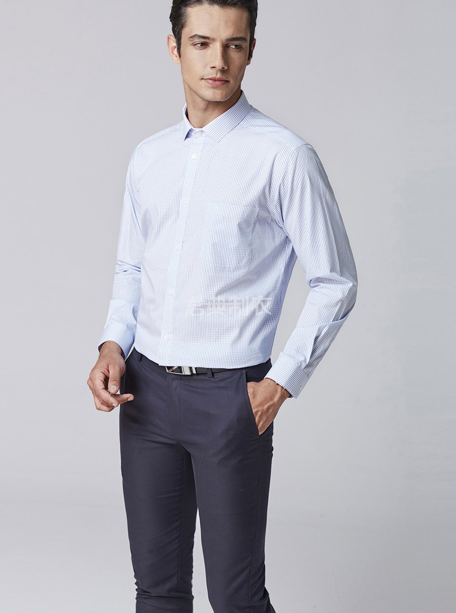 男士格子衬衫6