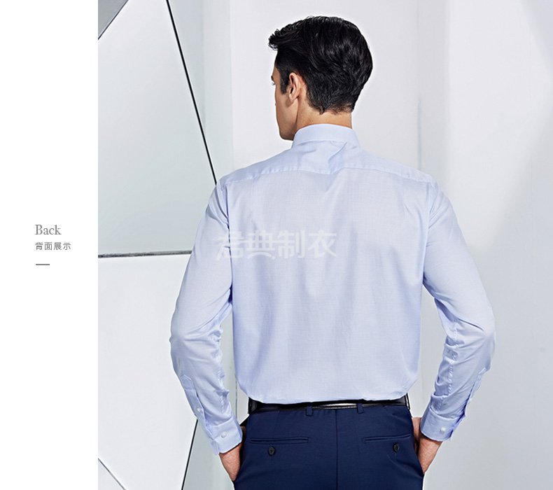 男士格纹长袖衬衫3