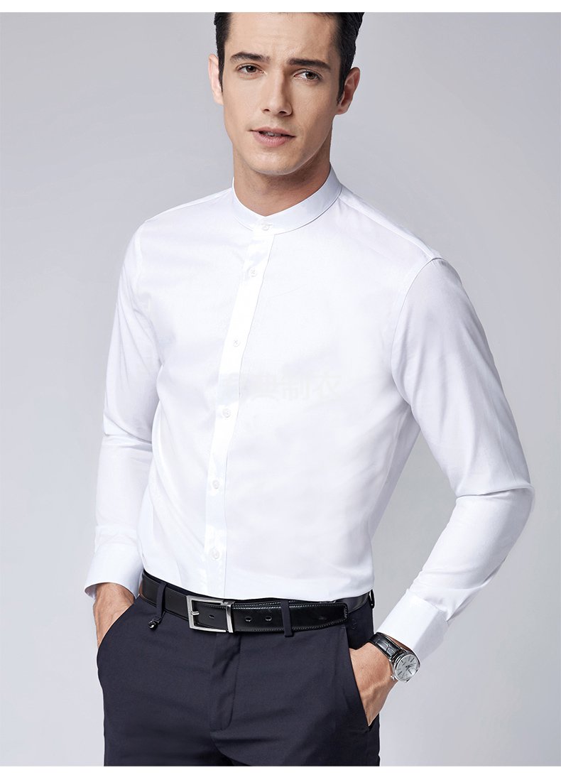 时尚小立领长袖衬2