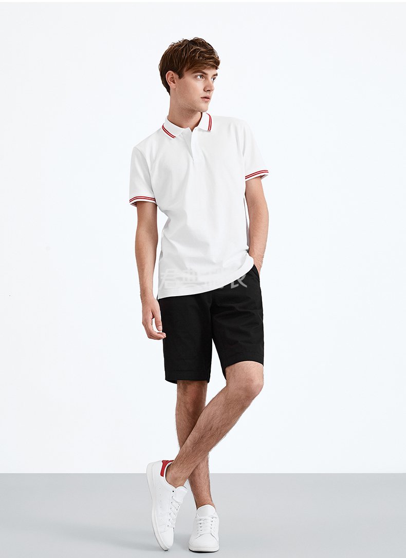 白色短袖polo衫