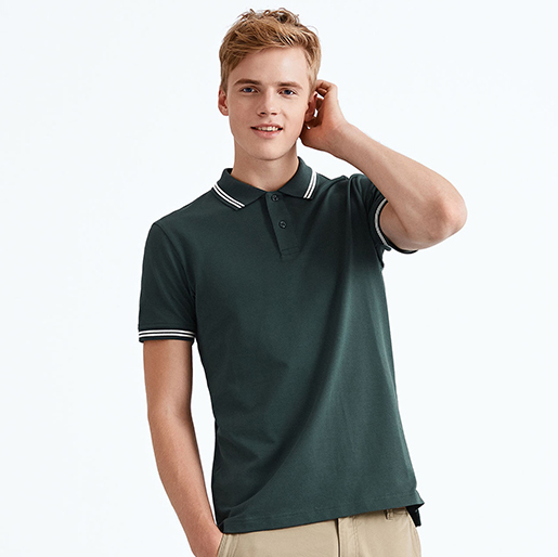 绿色polo衫,墨绿色polo衫,军绿色POLO衫定做 B1-020