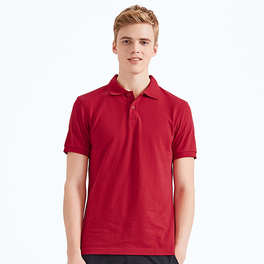 红色POLO衫,经典红色POLO衫定做,中国红POLO衫款式图 B1-022