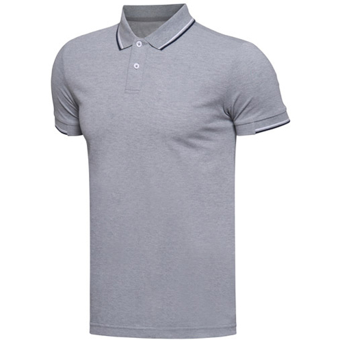 花灰色POLO衫,麻灰色短袖POLO衫,浅灰色高档POLO衫定 B2-006