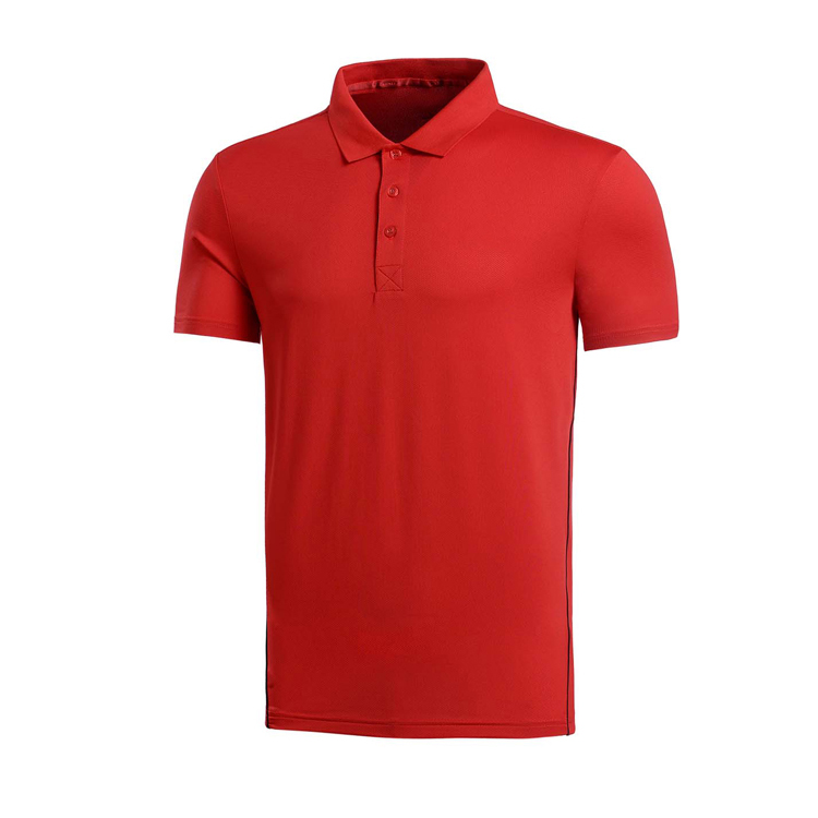 高档红色POLO衫