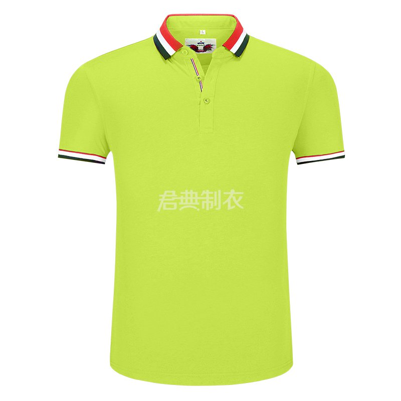 果绿色榉木纤维POLO衫