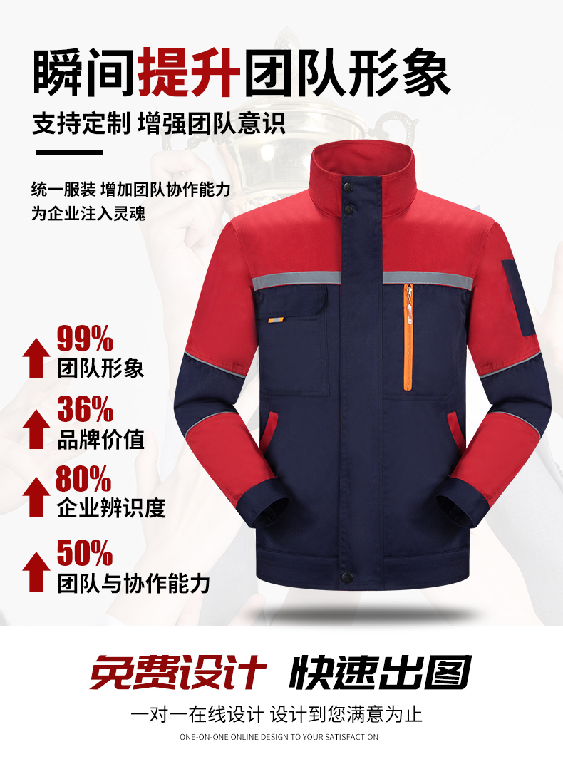 涤棉工作服套装02